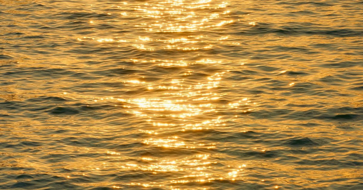 Sunset over the ocean