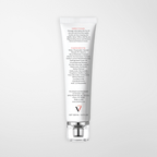 A 20 mL squeeze tube of Vichy Dermo-Cosmetic Treatment, shown from the back with text details and a clear cap, on a light gray background.
